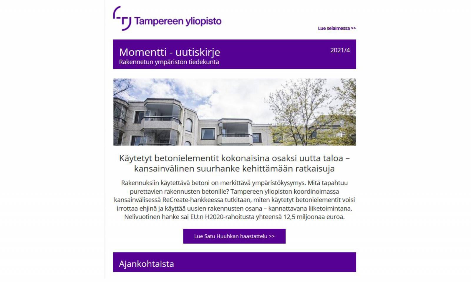 Kuvituskuva Momentti 2021/4 uutiskirjeestä.