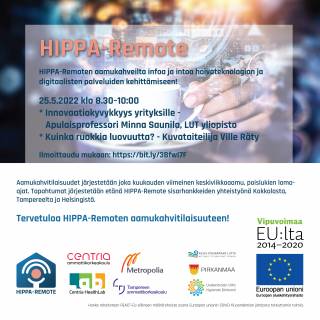 Aamukahvitilaisuuden 25.5.2022 esite