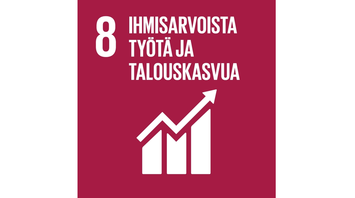 Tavoite 8: Ihmisarvoista työtä ja talouskasvua