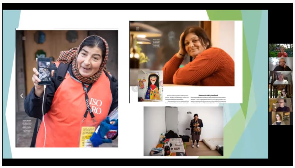 Screen capture of the online talk on conciliatory journalism