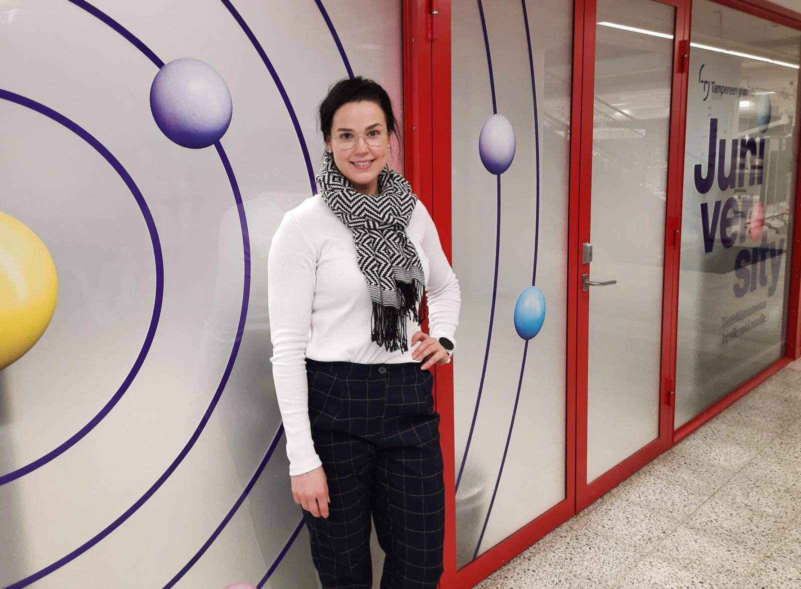 In the photo, coordinator Noora Nyberg.