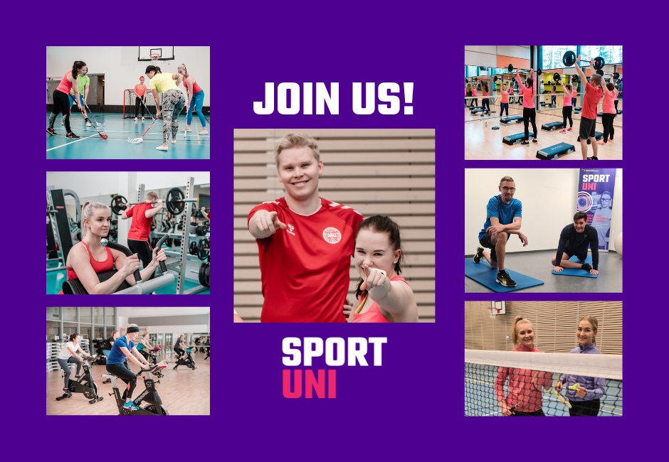 Different sports and happy people