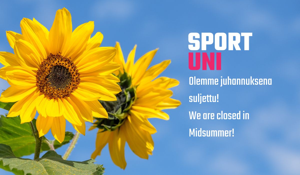 Flowers. We are closed in Midsummer.