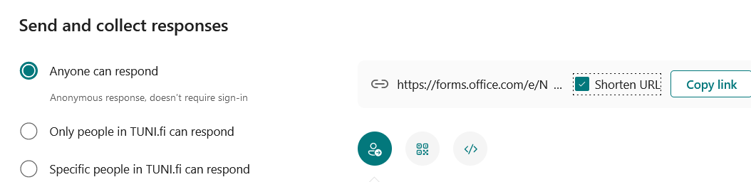 Määritä kuka saa vastata kyselyyn
