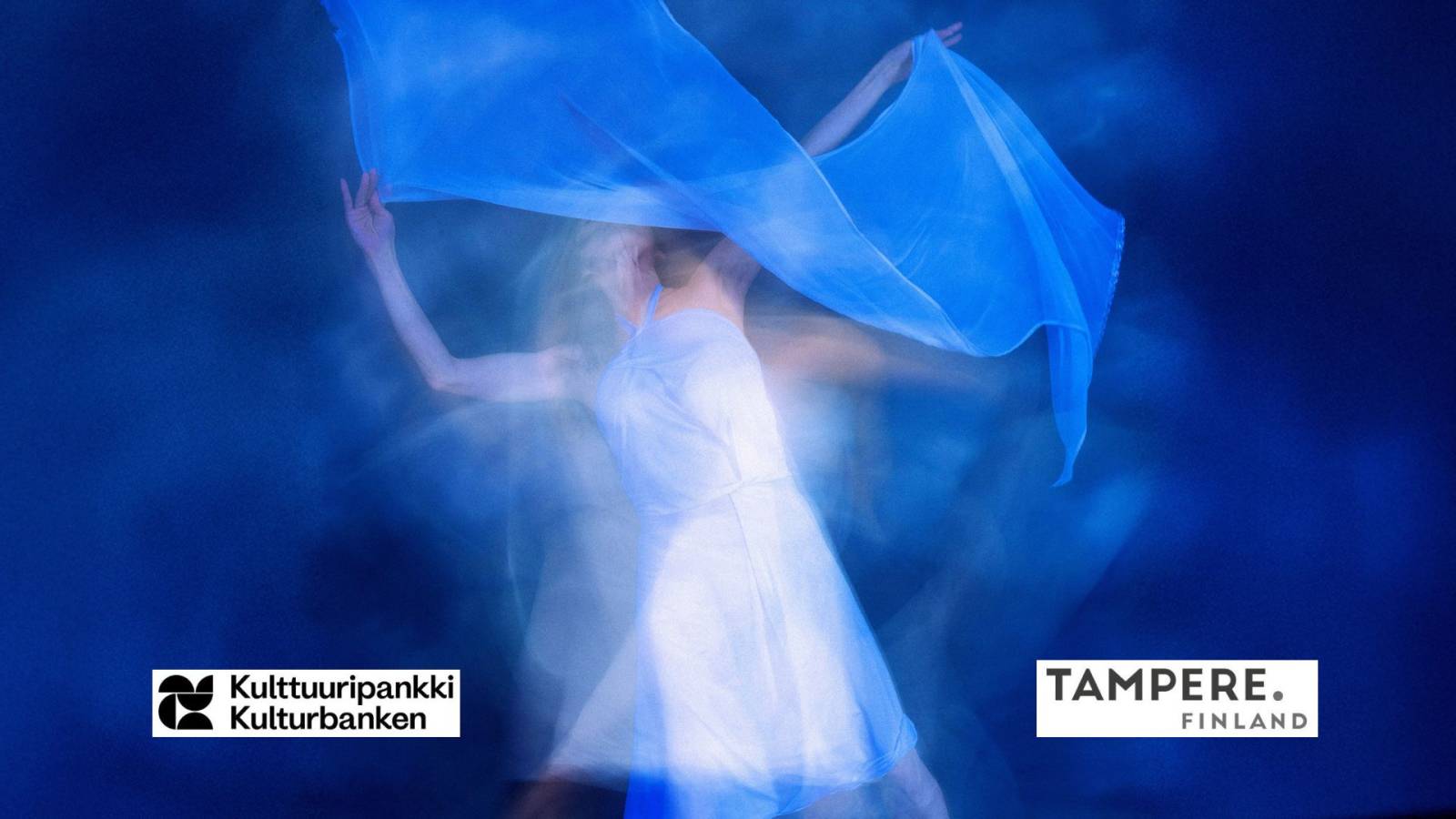 Kulttuuripankin kuvituskuva. Kulttuuripankki logo. Tampereen kaupunki logo.