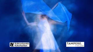 Kulttuuripankin kuvituskuva. Kulttuuripankki logo. Tampereen kaupunki logo.