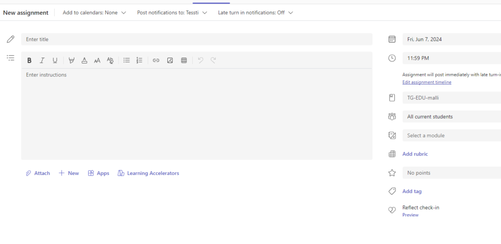 Määritä tehtävän nimi ja muut asetukset