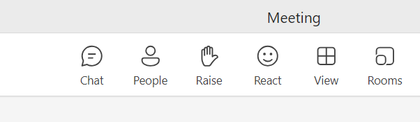 Teamsin pienryhmätilat löytyvät yläreunan painikkeista