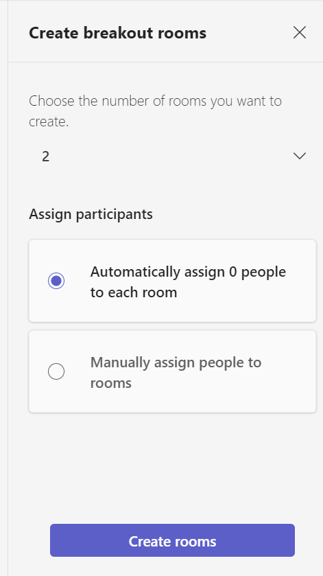 Valitse miten osallistujat valitaan ryhmiin