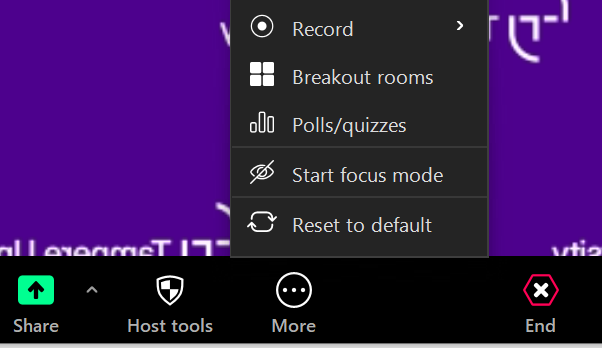 More-valikosta löydöt Polls/quizzes-kohdan