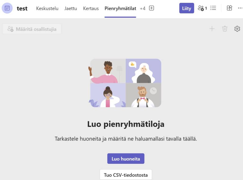 Luo pienryhmätilat