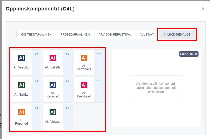 Liikennevalojen kuvakkeet