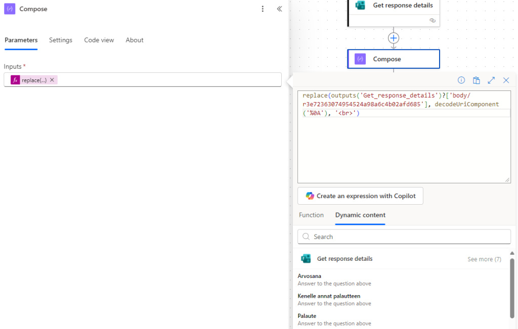 välilyöntien lisääminen