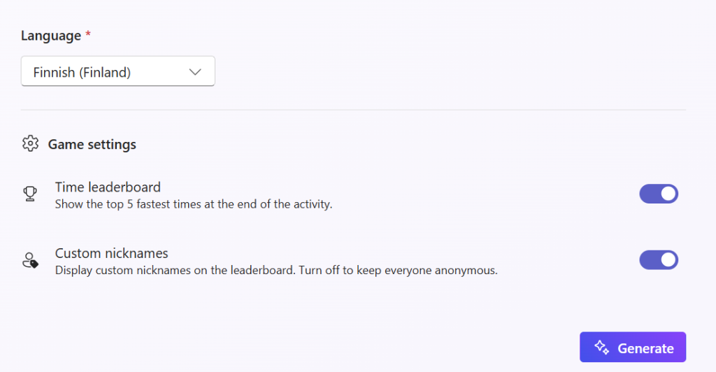 Määritä onko kyseessä kilpailu