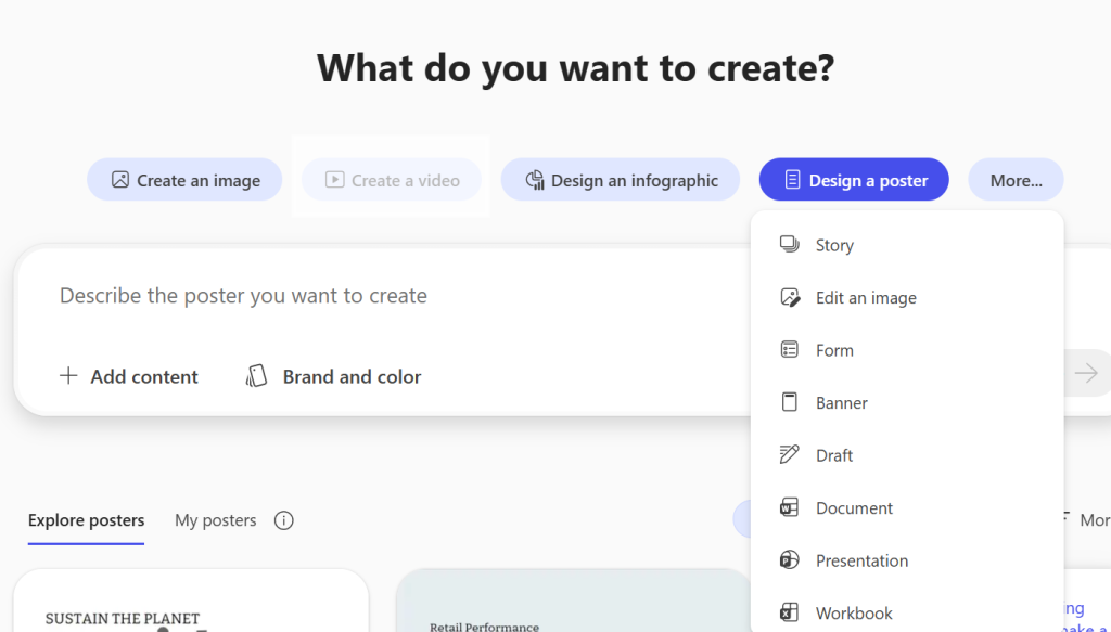 Valitse mitä haluat luoda