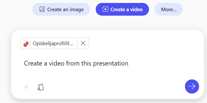 Luo video powerpoint-esityksestä