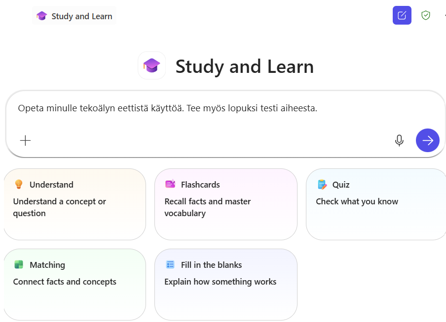 study and Learn -agentti