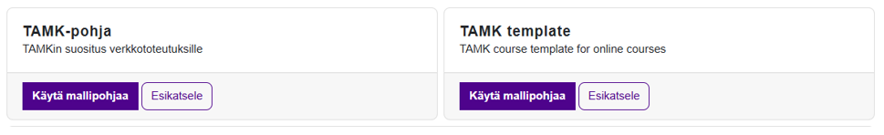 Tamk pohjan lisääminen