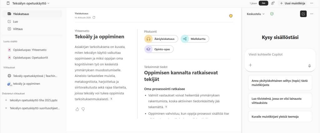 Kolmipalstainen Notebook