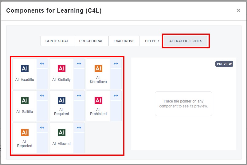 Choose suitable colour