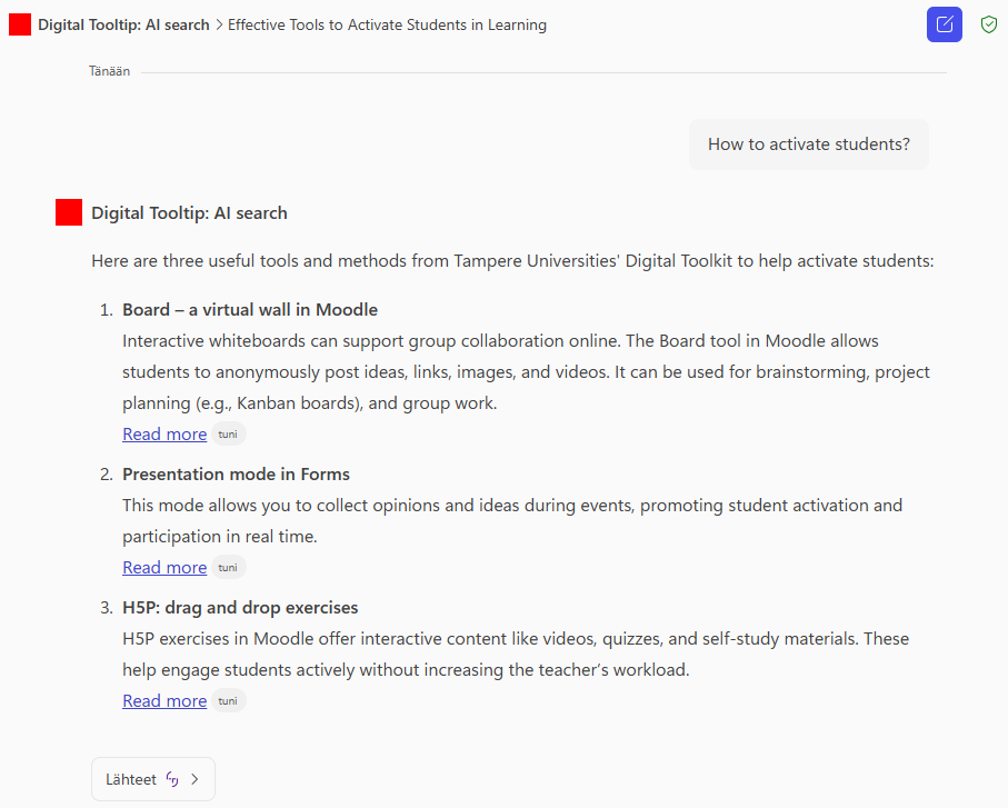Copilot Chat agent: AI search