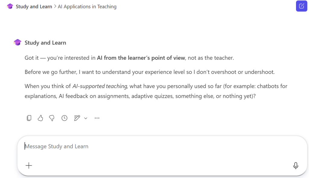 Prior knowledge assessment