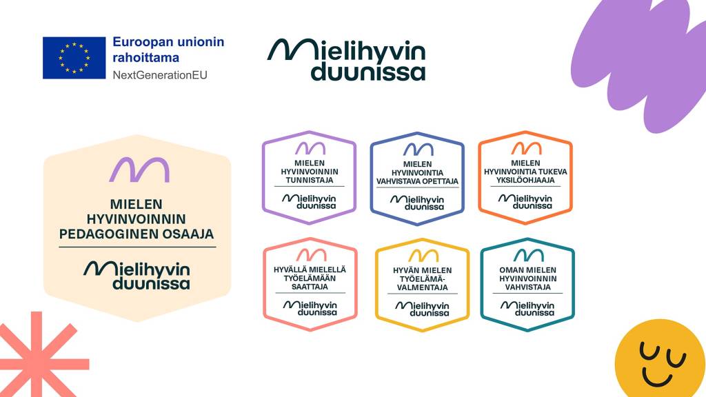 Mielen hyvinvoinnin pedagoginen osaaja -osaamismerkistö.