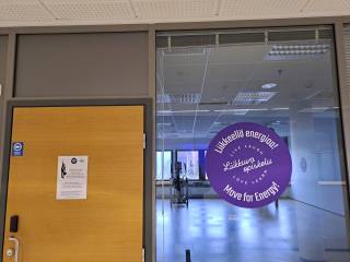 taukoliikuntahuone ulkoa päin