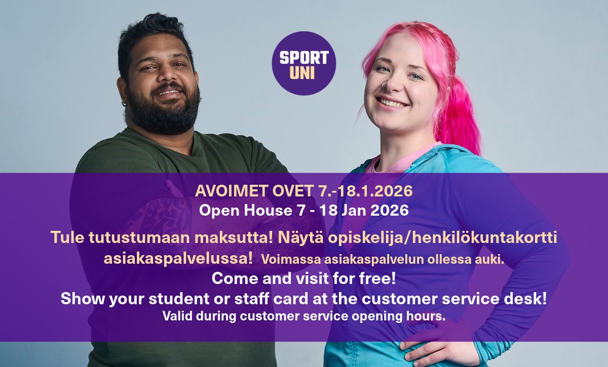 Avoimet ovet juliste 2026 kevät