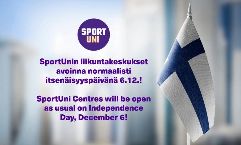 Itsenäisyyspäivänä avoinna