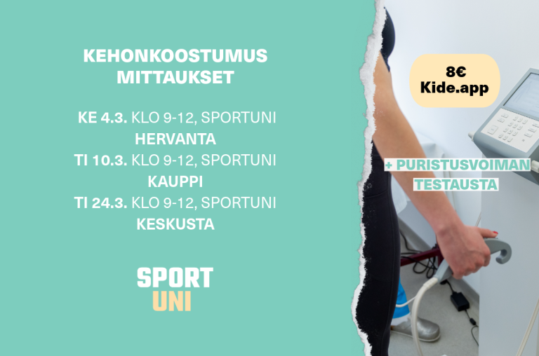 kehonkoostumusmittaukset SportUni