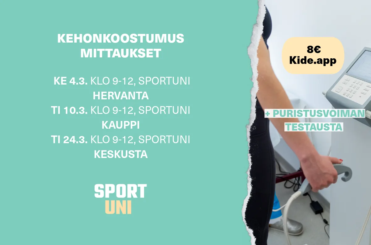 kehonkoostumusmittaukset SportUni