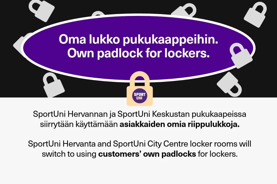 Omat riippulukot juliste