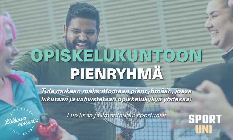 Mainoskuva opiskelukuntoon