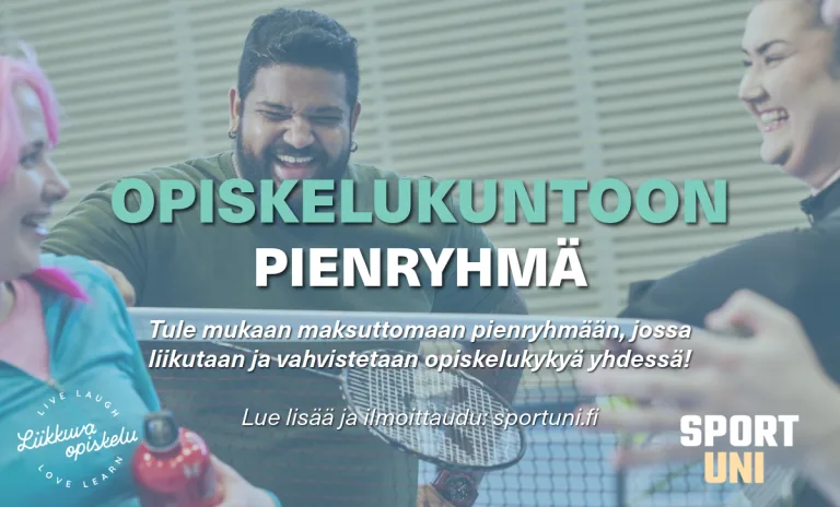 Mainoskuva opiskelukuntoon