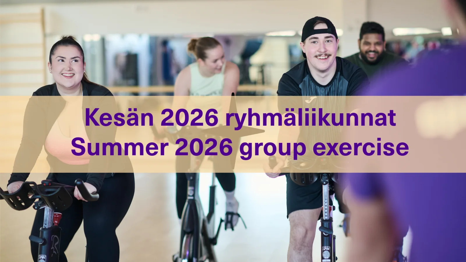 Kesän 2026 ryhmäliikunnat mainoskuva
