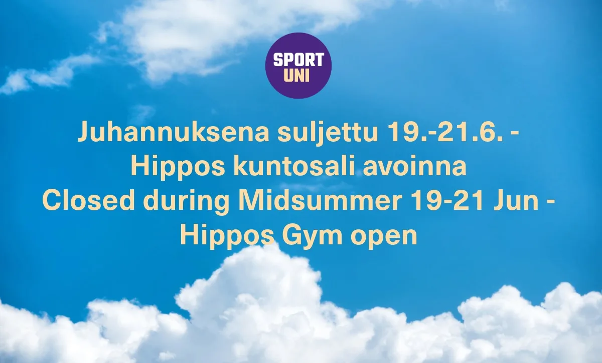 Juhannuksena suljettu