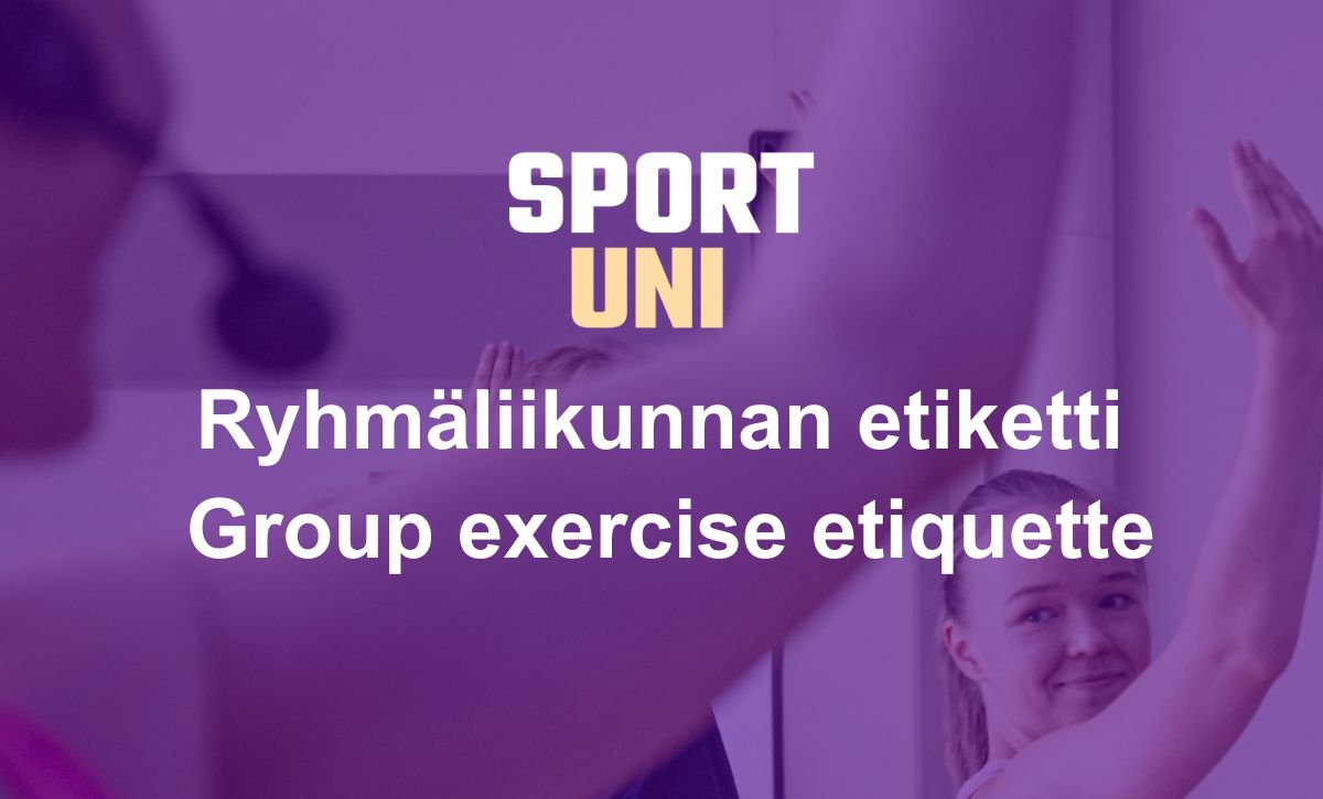 Ryhmäliikunnan etiketti -juliste