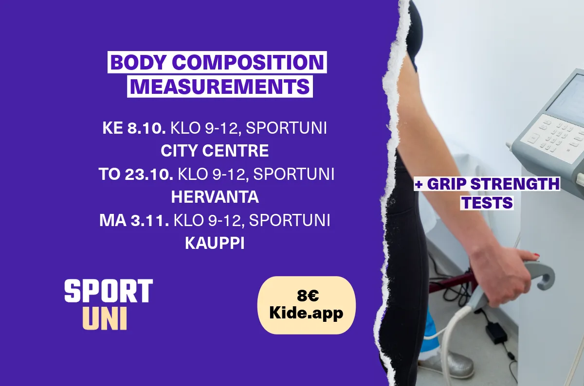 Body Composition Measurements at SportUni Centres