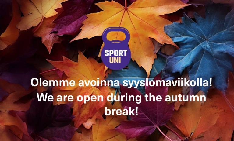 We are open during autumn break.