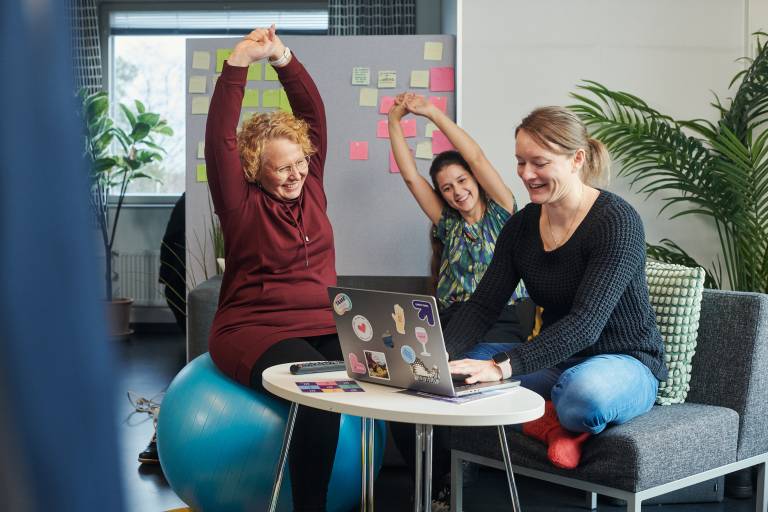 Stretching at the office