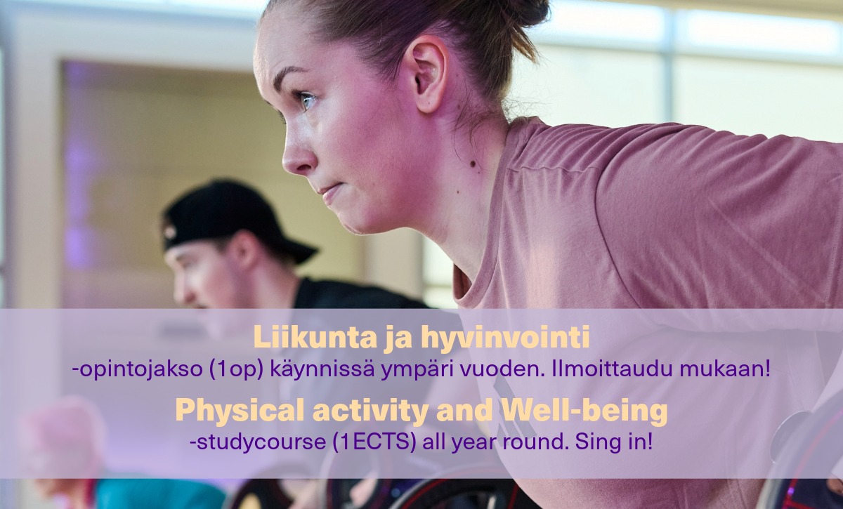 Physical activity and Well-being course poster