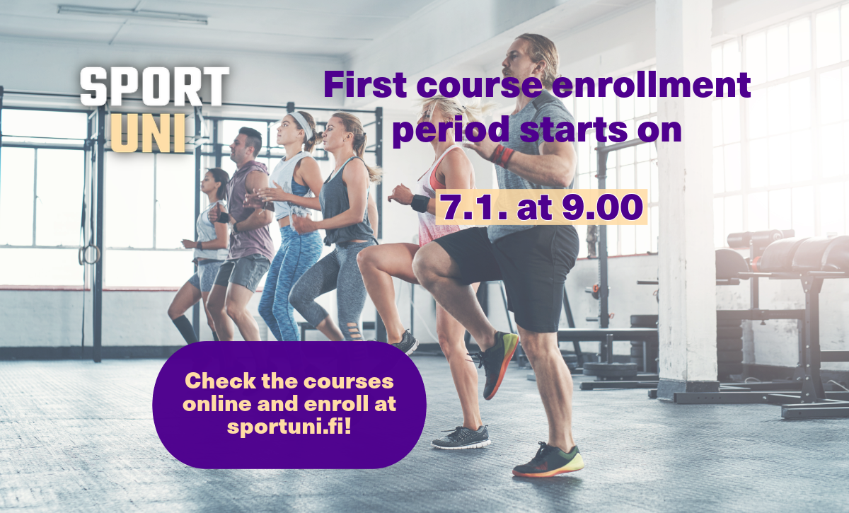 Course enrolment starts on 7.1.