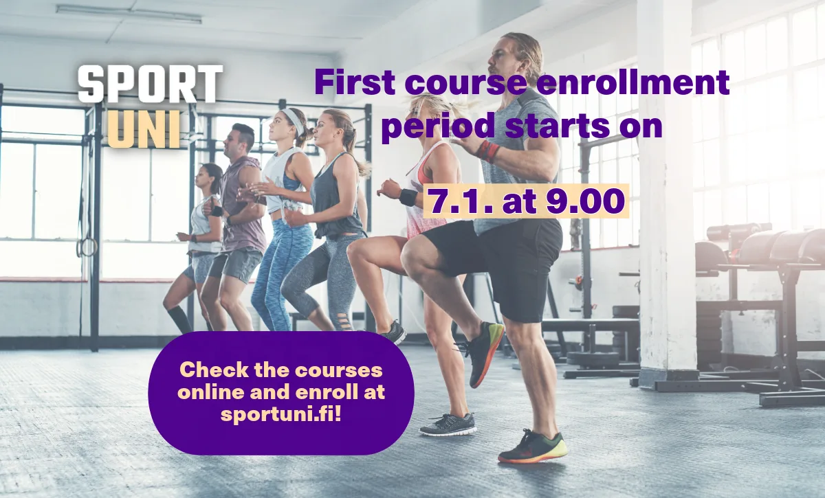 Course enrolment starts on 7.1.