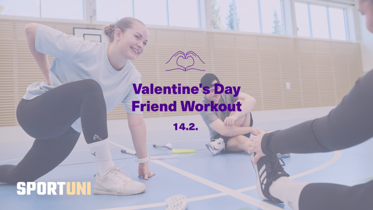 Valentines day friend workout