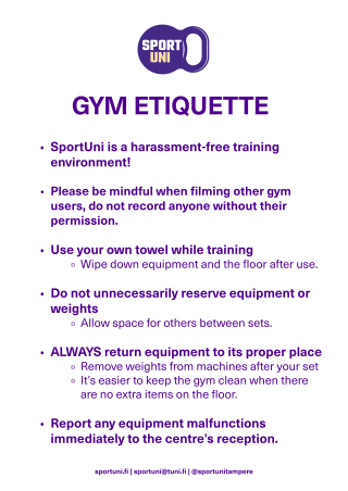 Gym etiquette