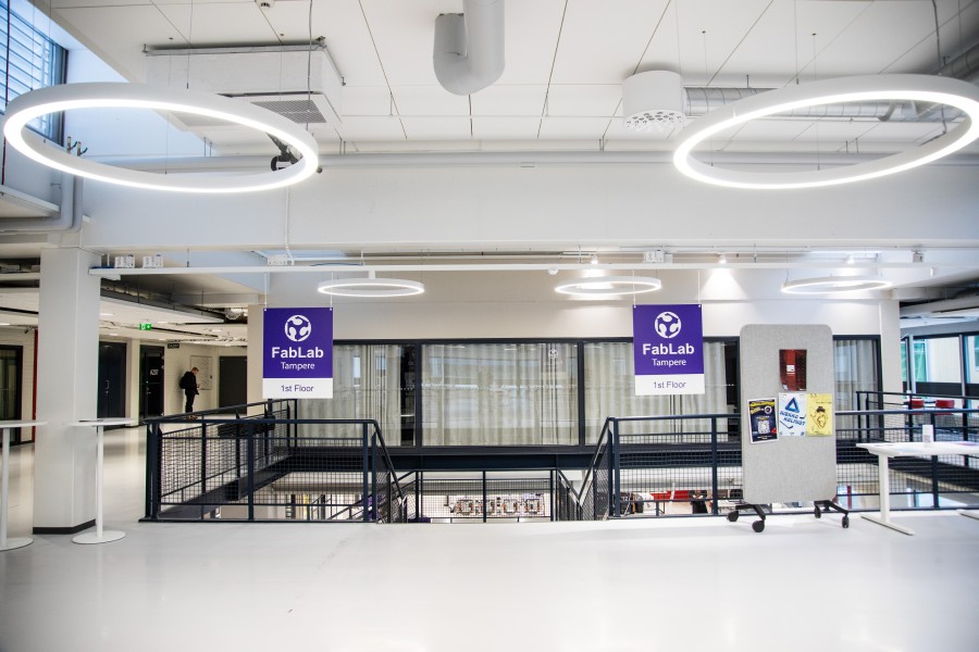 Kuva FabLab-sisääntulosta
