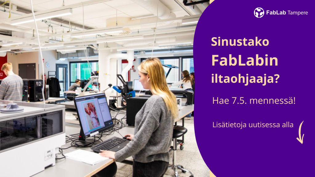 mainos FabLab-iltaohjaajahausta