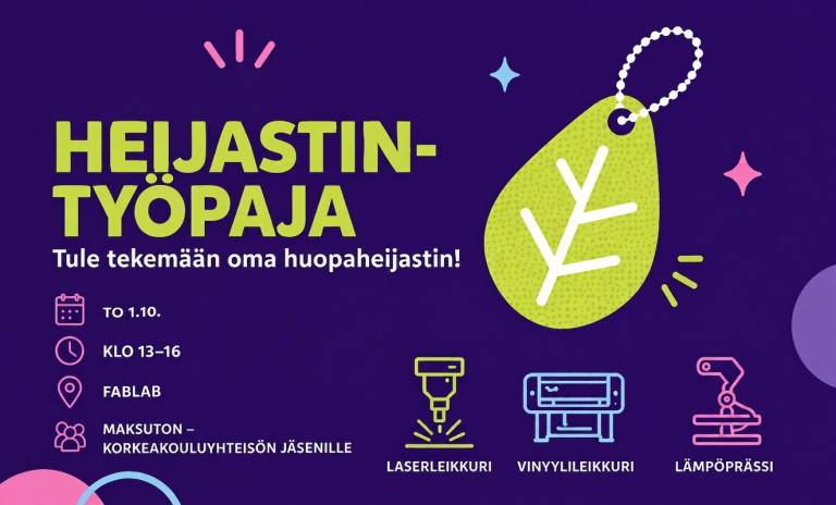 Mainos työpajasta