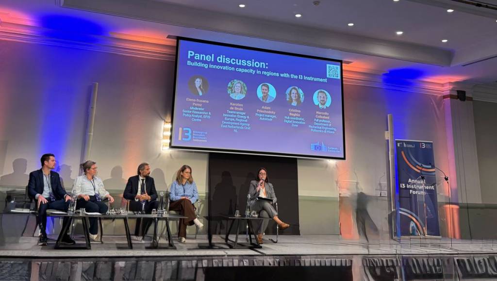 Panel discussion on building innovation capacity in regions with the I3 Instrument, Annual I3 Instrument Forum, Brussels, 1 October 2026.